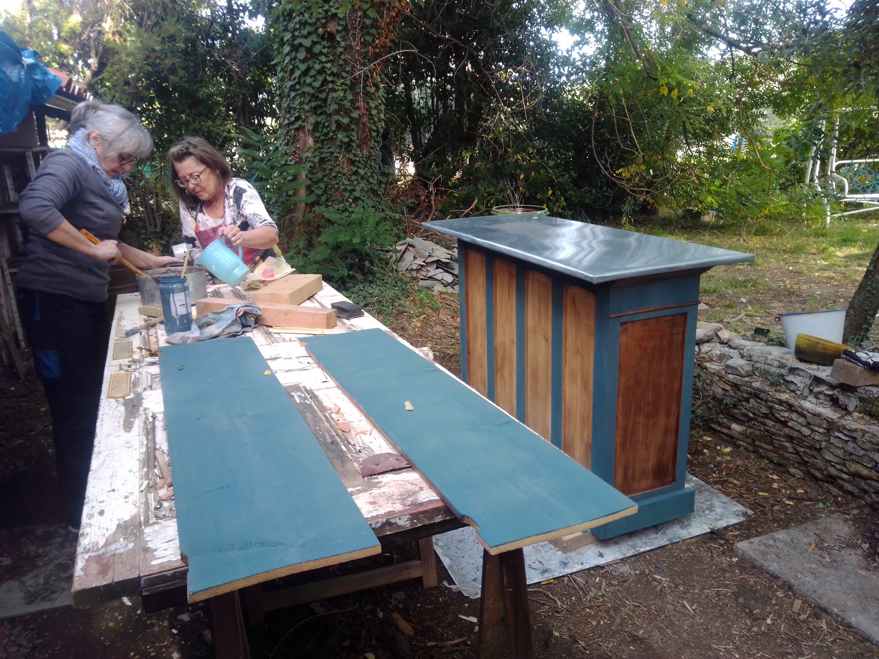 stages comptoir zingu&eacute;,formations autour du zinc,customisation zinc,upcycling zinc